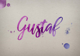 Gustaf Watercolor Name DP