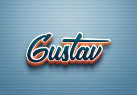 Cursive Name DP: Gustav