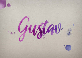 Gustav Watercolor Name DP