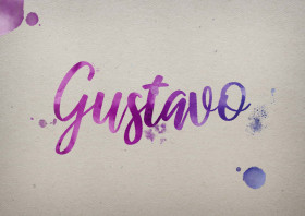 Gustavo Watercolor Name DP
