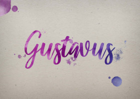 Gustavus Watercolor Name DP