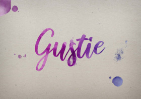 Gustie Watercolor Name DP
