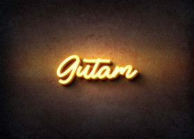 Glow Name Profile Picture for Gutam