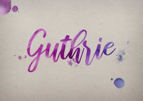 Guthrie Watercolor Name DP