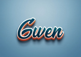 Cursive Name DP: Gwen