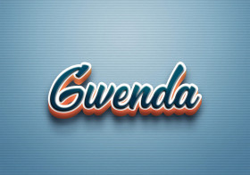 Cursive Name DP: Gwenda