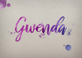 Gwenda Watercolor Name DP
