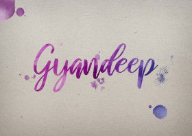 Gyandeep Watercolor Name DP