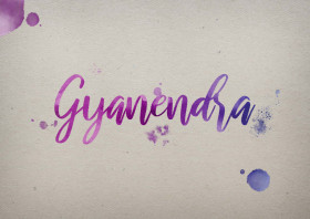 Gyanendra Watercolor Name DP