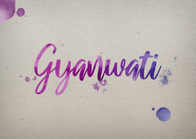 Gyanwati Watercolor Name DP