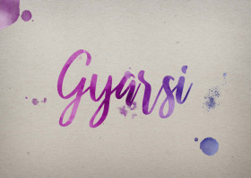 Gyarsi Watercolor Name DP
