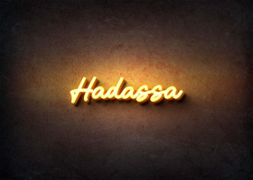 Glow Name Profile Picture for Hadassa