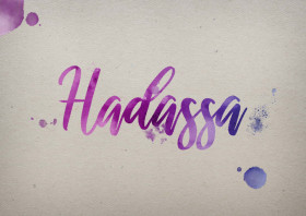 Hadassa Watercolor Name DP
