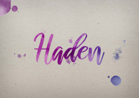 Haden Watercolor Name DP