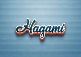 Cursive Name DP: Hagami
