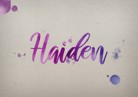 Haiden Watercolor Name DP