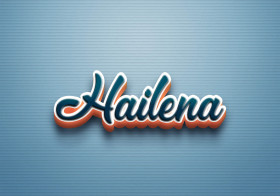 Cursive Name DP: Hailena