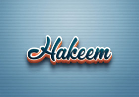 Cursive Name DP: Hakeem