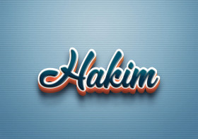 Cursive Name DP: Hakim
