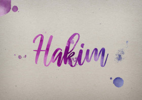 Hakim Watercolor Name DP