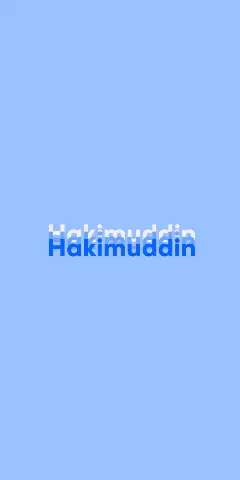 Name DP: Hakimuddin
