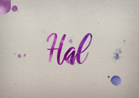 Hal Watercolor Name DP