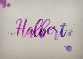 Halbert Watercolor Name DP