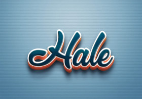 Cursive Name DP: Hale