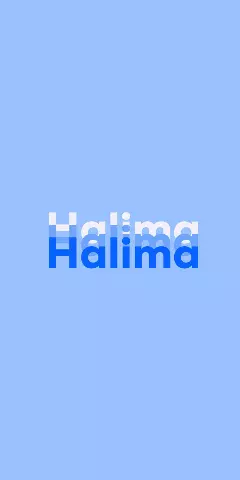 Name DP: Halima