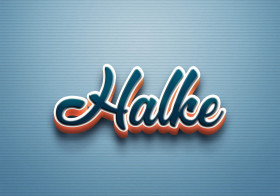 Cursive Name DP: Halke