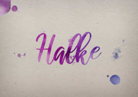 Halke Watercolor Name DP