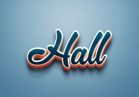 Cursive Name DP: Hall
