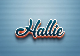 Cursive Name DP: Hallie