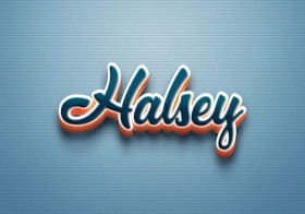 Cursive Name DP: Halsey