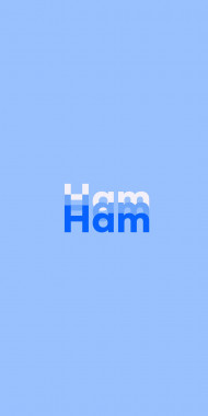 Name DP: Ham