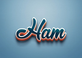Cursive Name DP: Ham