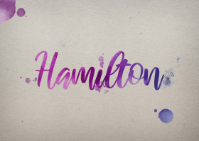 Hamilton Watercolor Name DP