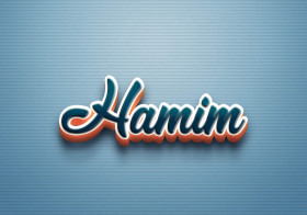 Cursive Name DP: Hamim
