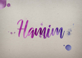 Hamim Watercolor Name DP