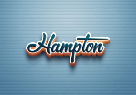 Cursive Name DP: Hampton
