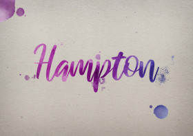 Hampton Watercolor Name DP