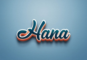 Cursive Name DP: Hana