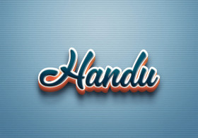 Cursive Name DP: Handu