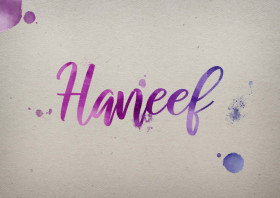 Haneef Watercolor Name DP