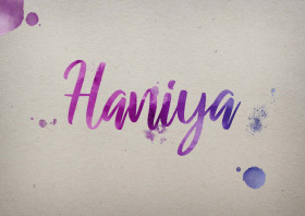 Haniya Watercolor Name DP