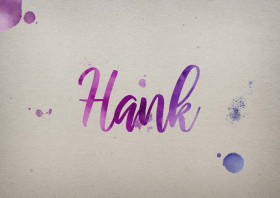 Hank Watercolor Name DP