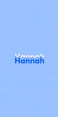 Name DP: Hannah