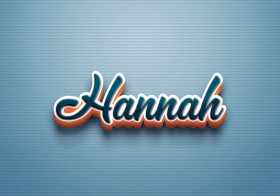 Cursive Name DP: Hannah