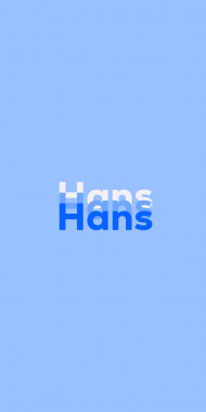 Name DP: Hans