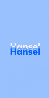 Name DP: Hansel